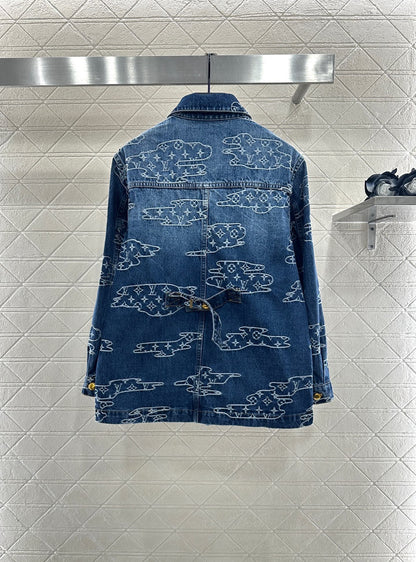 25fw Jacquard denim jacket