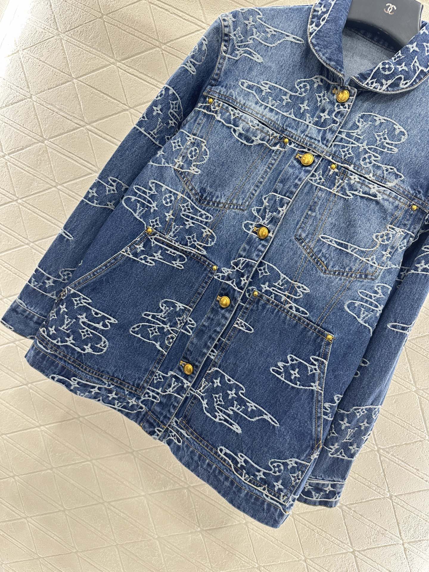 25fw Jacquard denim jacket