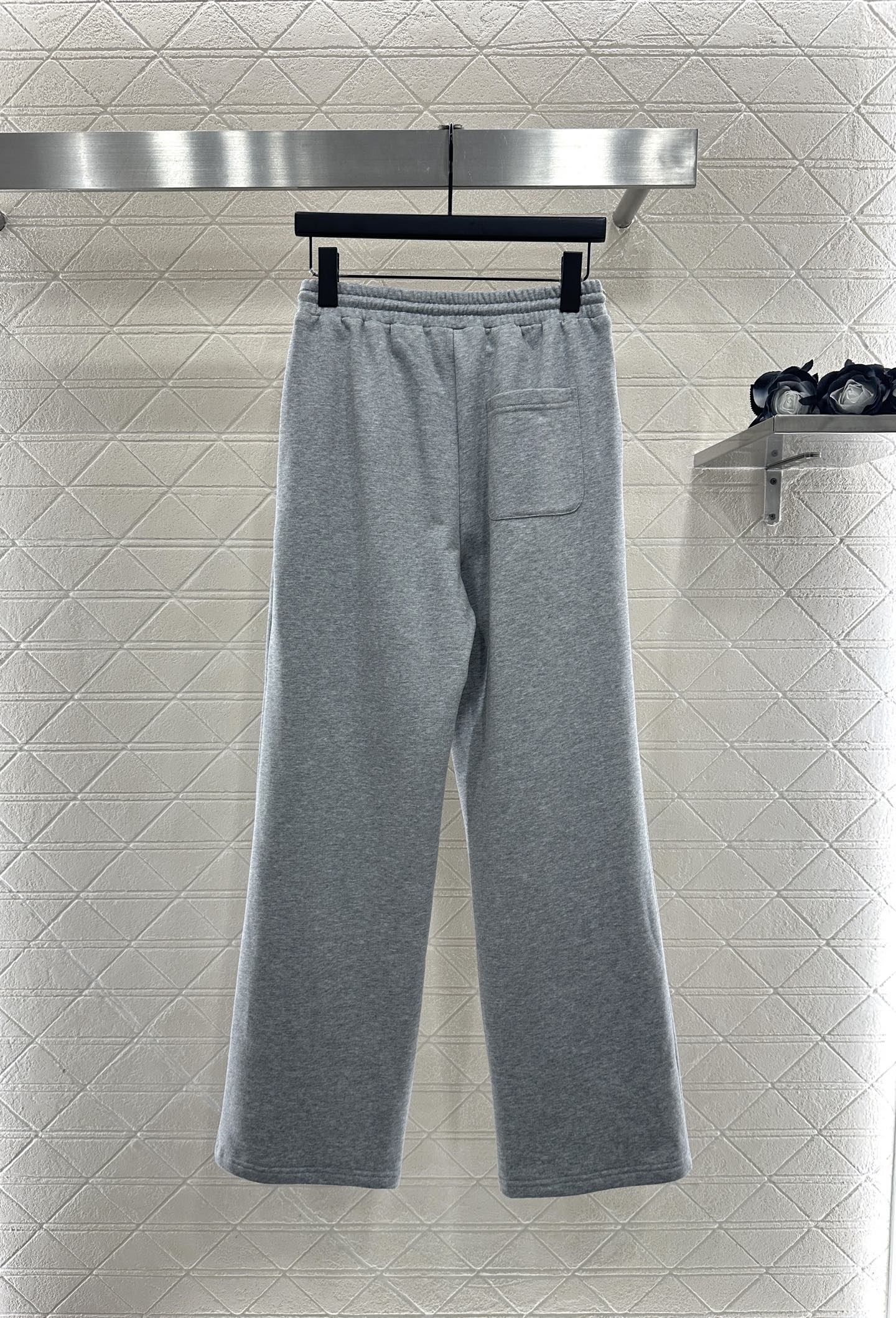 25fw Splicing plaid hoodie and pants set