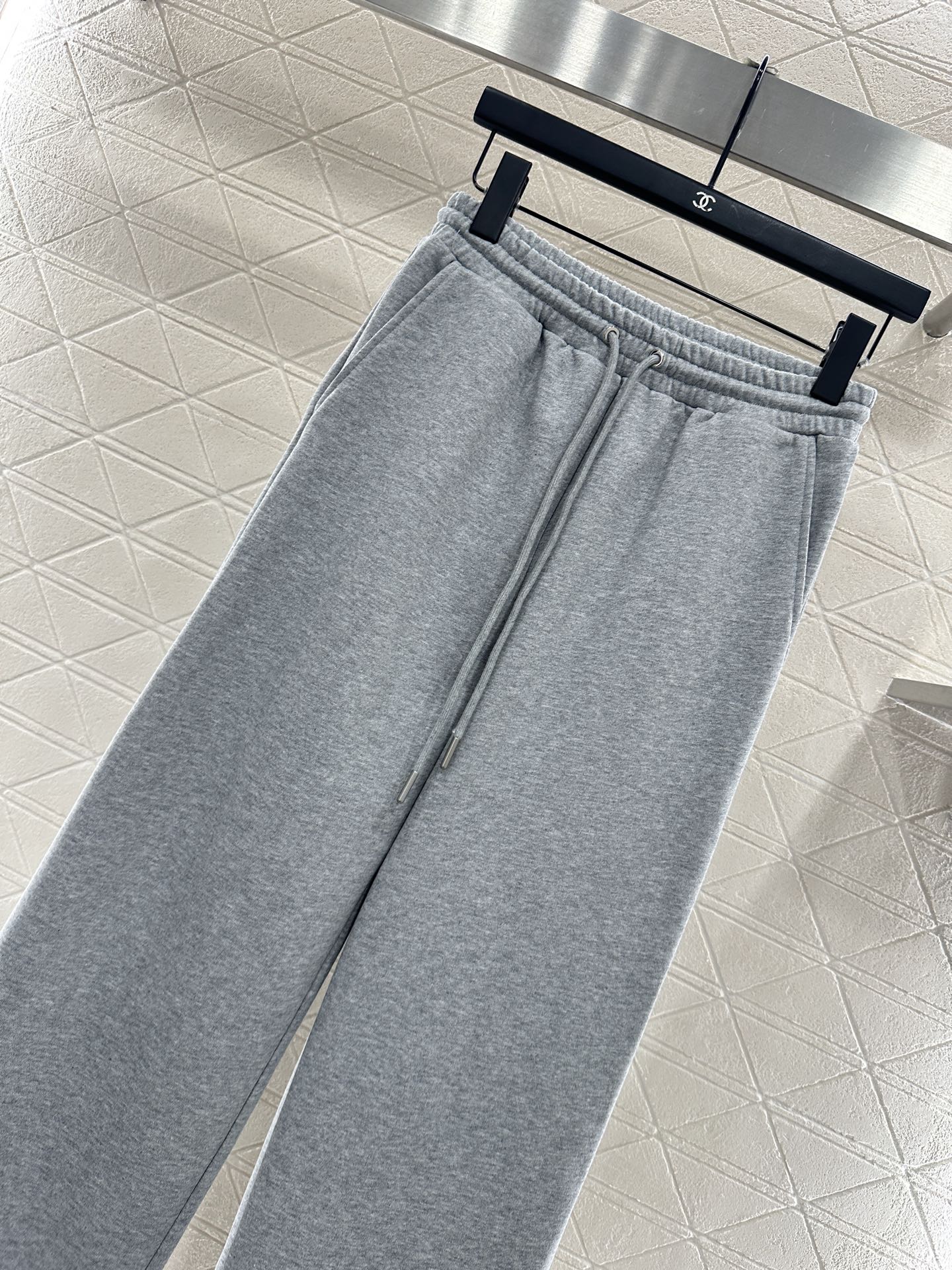 25fw Splicing plaid hoodie and pants set