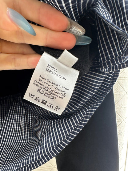 25fw Splicing plaid hoodie and pants set