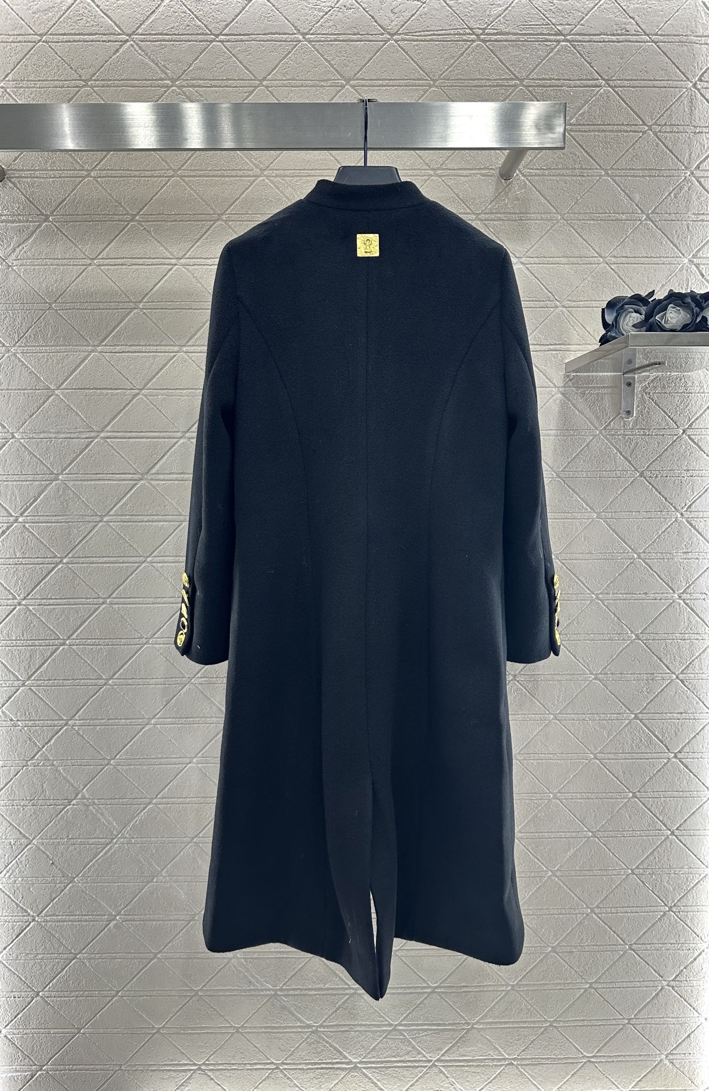 25fw Round neck long coat jacket