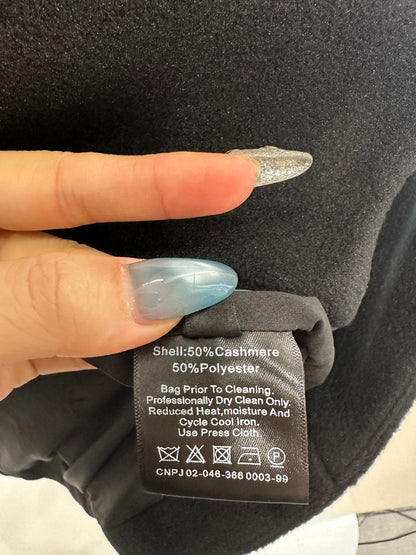 25fw Round neck long coat jacket