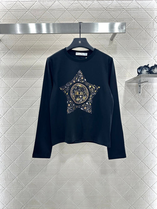 25fw Five pointed star nail bead rhinestone top