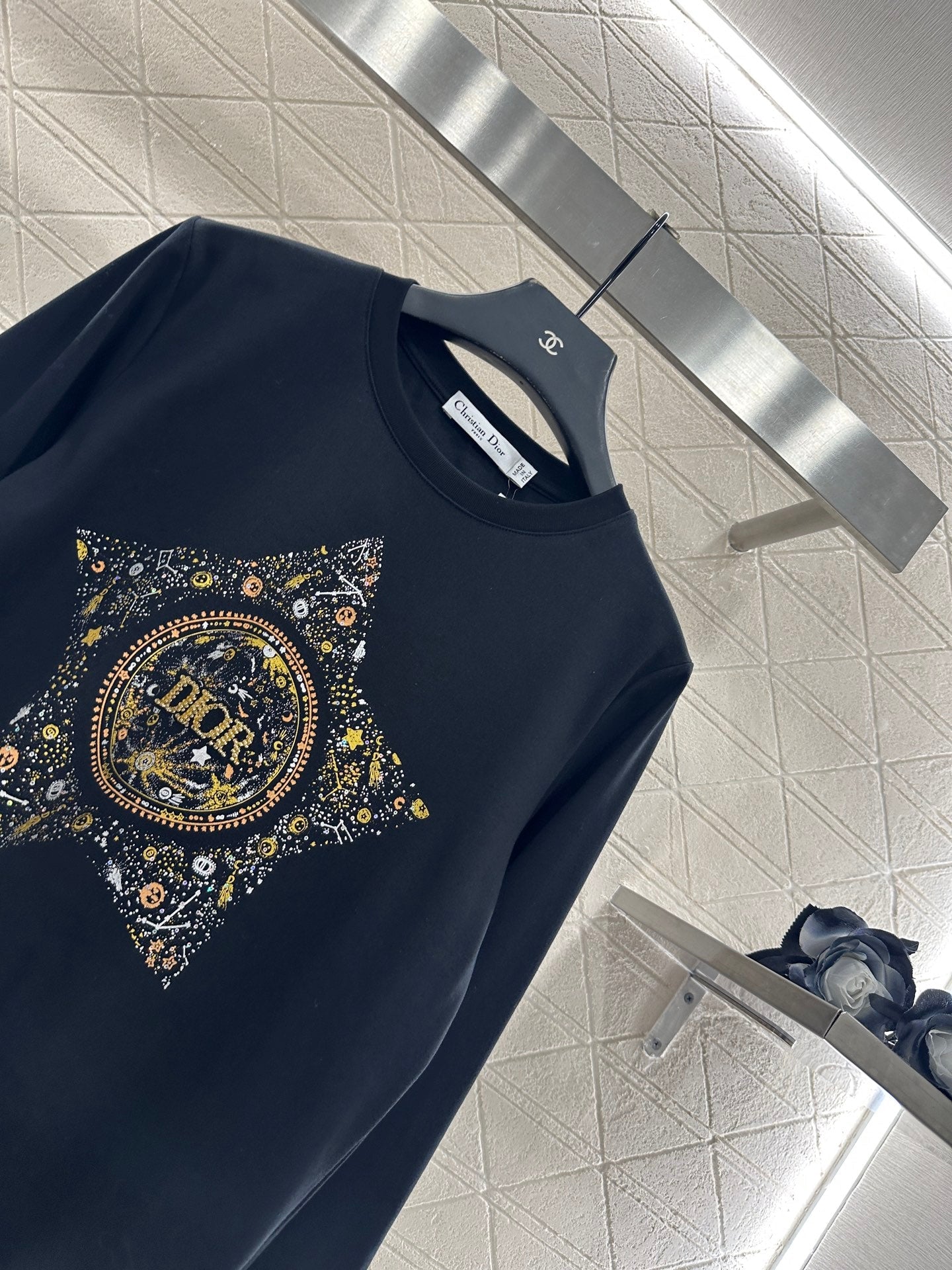 25fw Five pointed star nail bead rhinestone top