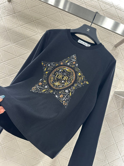 25fw Five pointed star nail bead rhinestone top