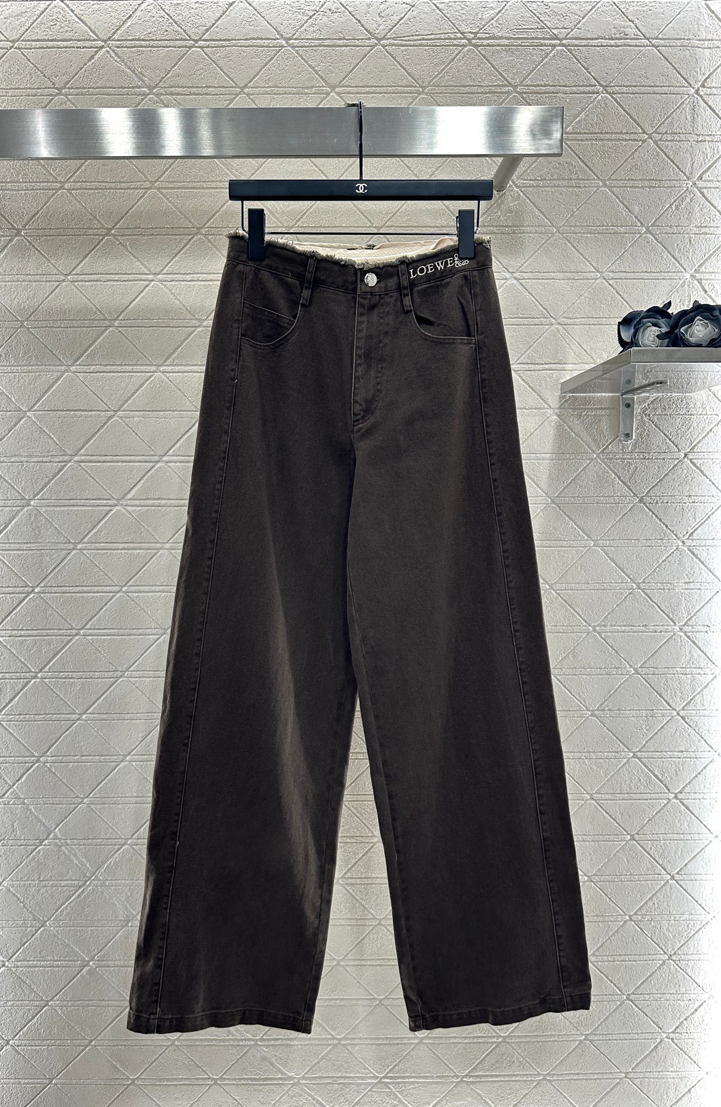 25fw Edge logo denim pants