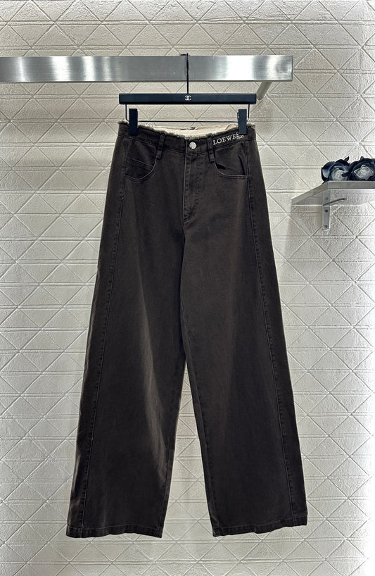 25fw Edge logo denim pants