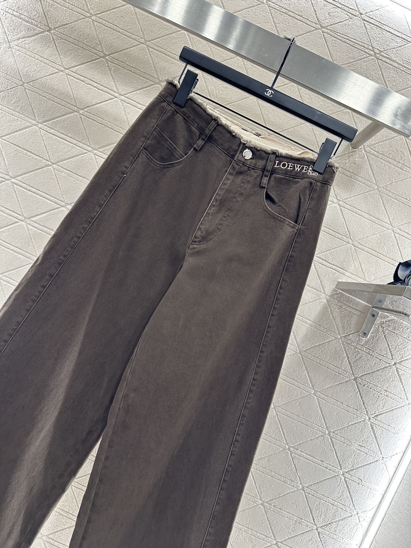 25fw Edge logo denim pants