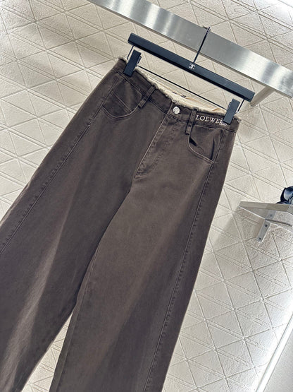 25fw Edge logo denim pants