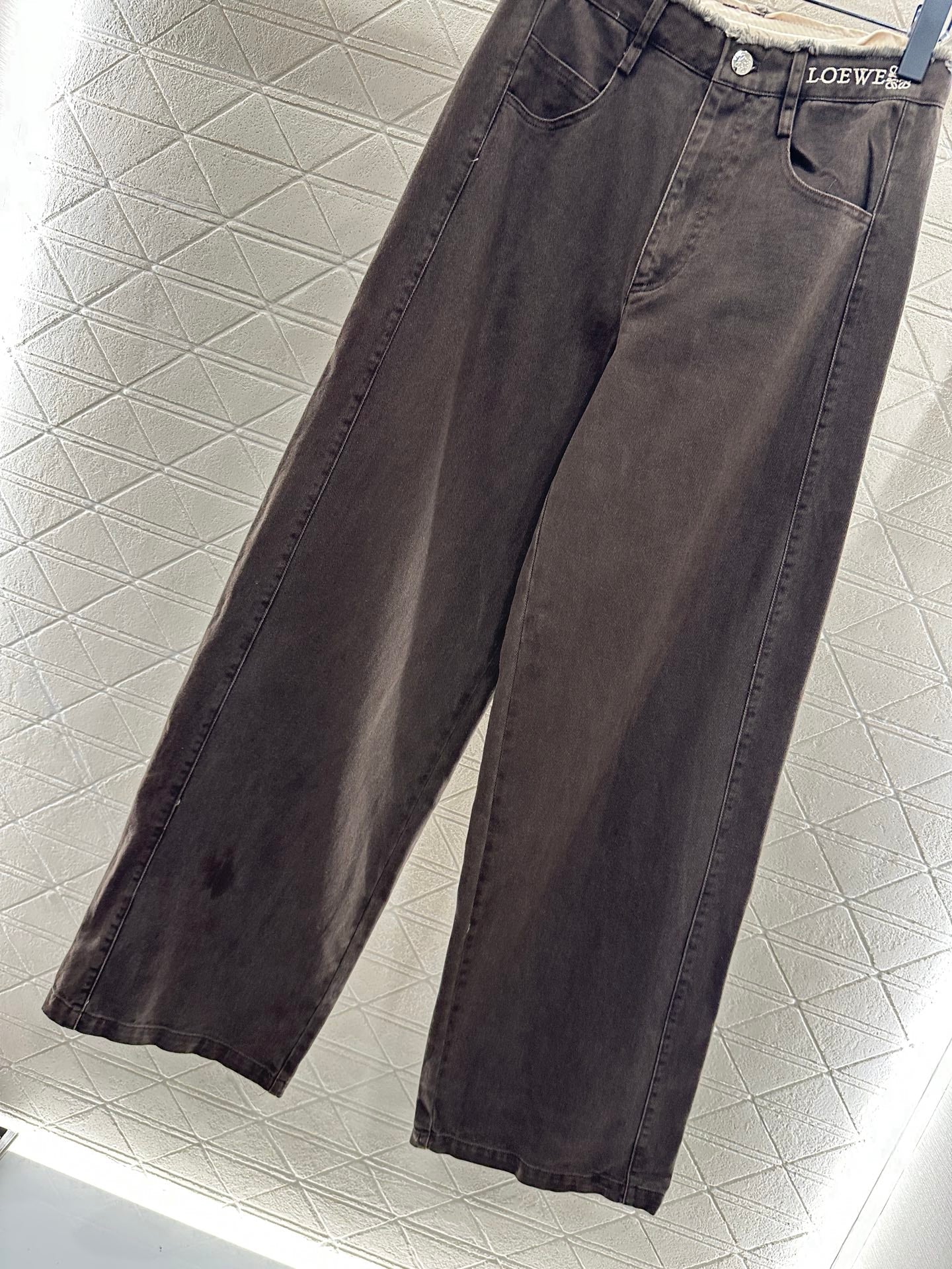 25fw Edge logo denim pants