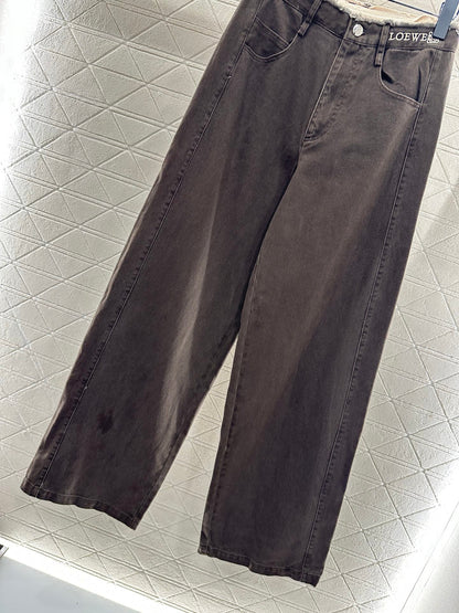 25fw Edge logo denim pants