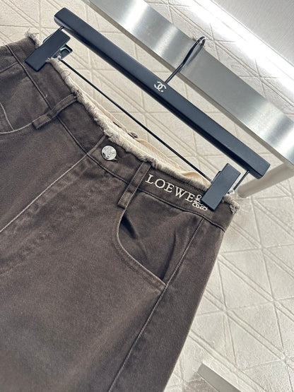 25fw Edge logo denim pants