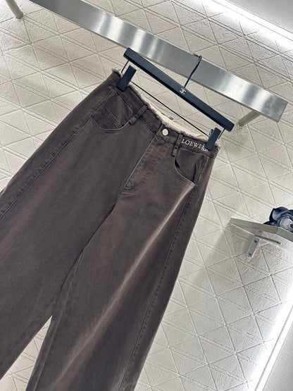 25fw Edge logo denim pants