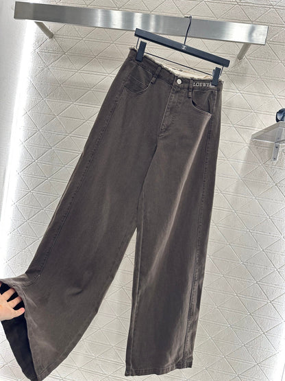 25fw Edge logo denim pants