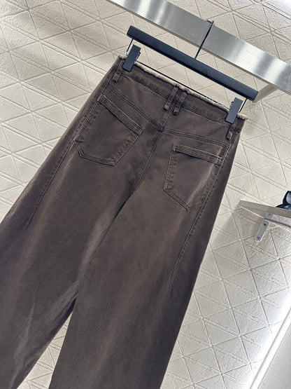 25fw Edge logo denim pants