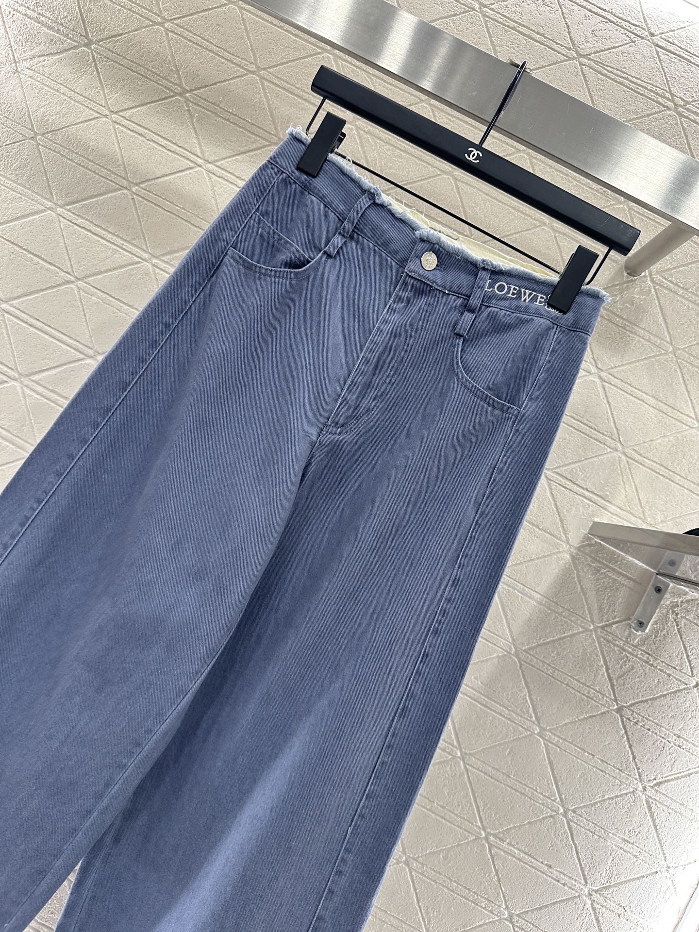 25fw Edge logo denim pants