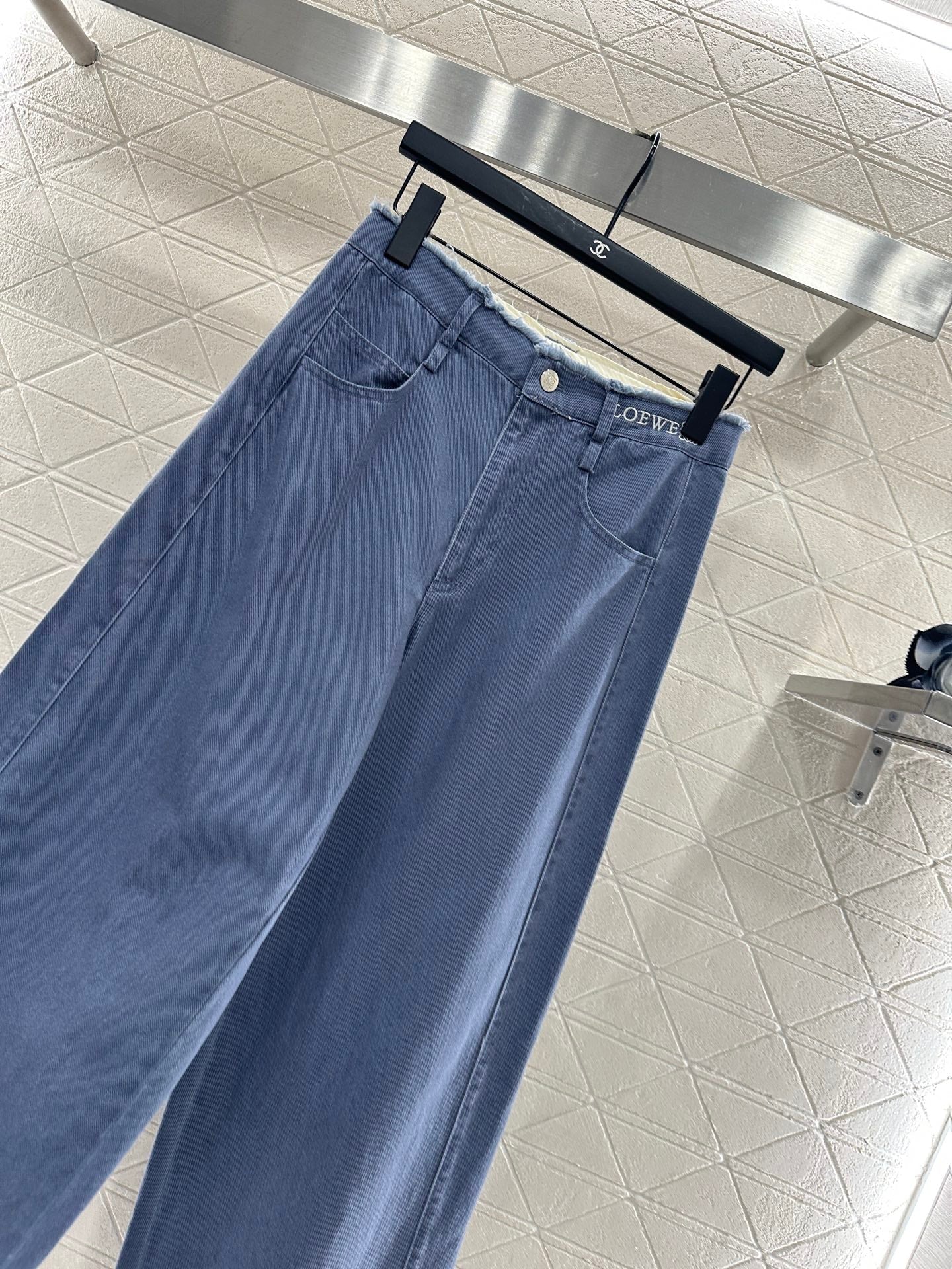 25fw Edge logo denim pants