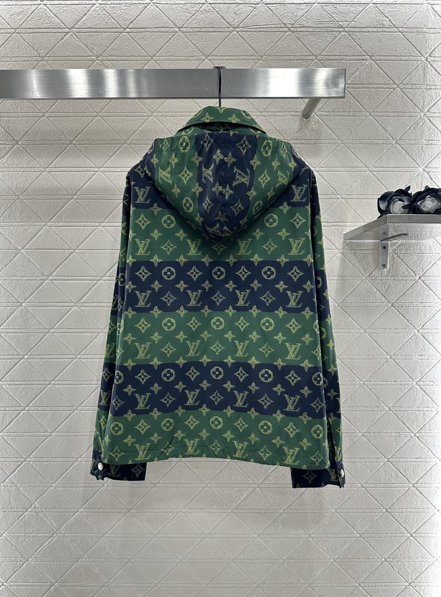 25fw Hooded Old Flower Charge Coat