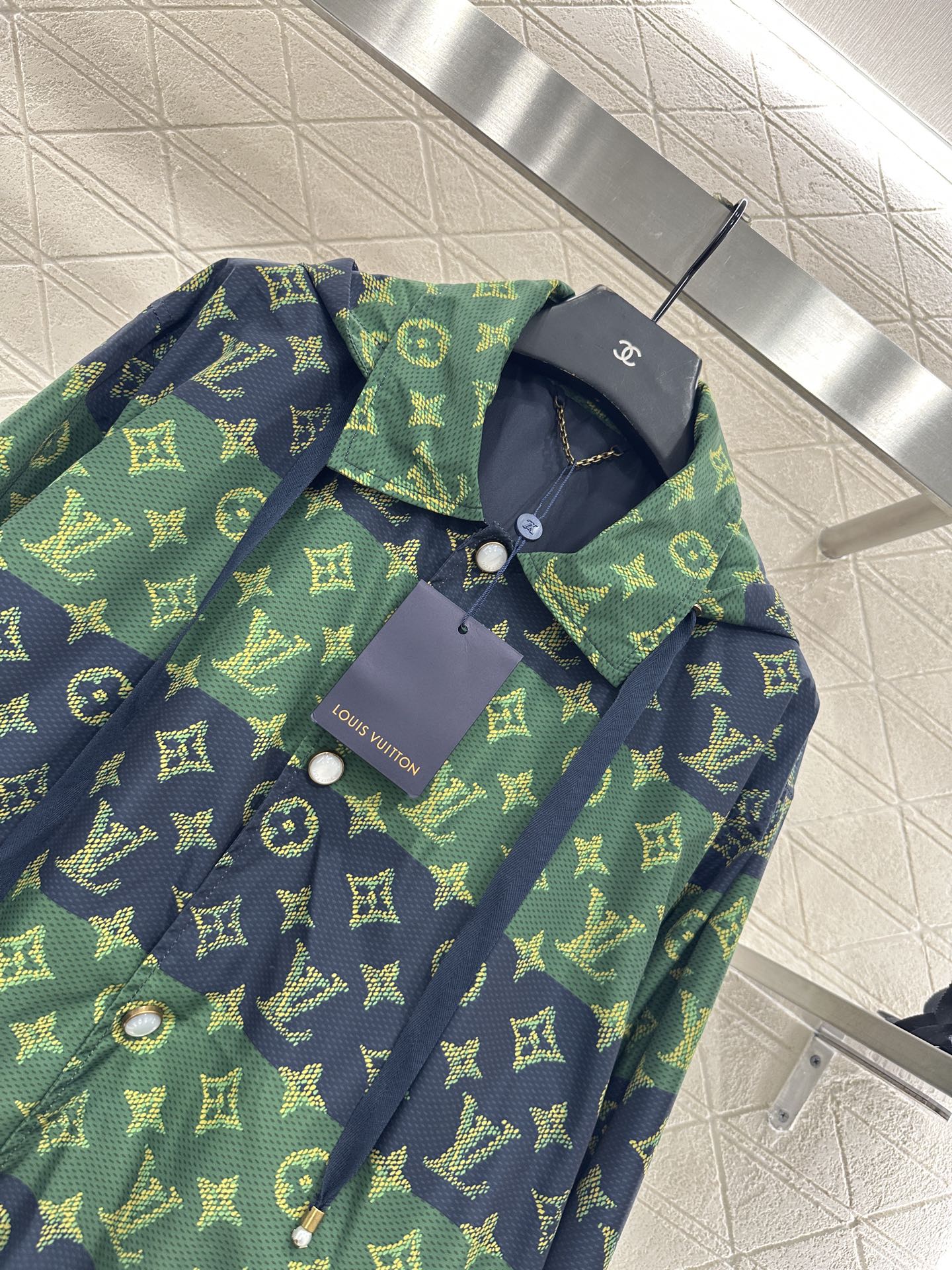 25fw Hooded Old Flower Charge Coat