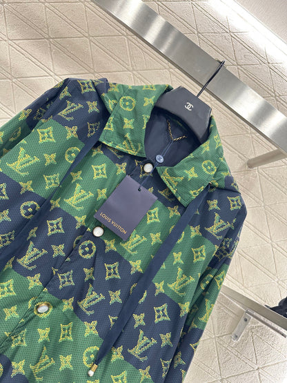 25fw Hooded Old Flower Charge Coat