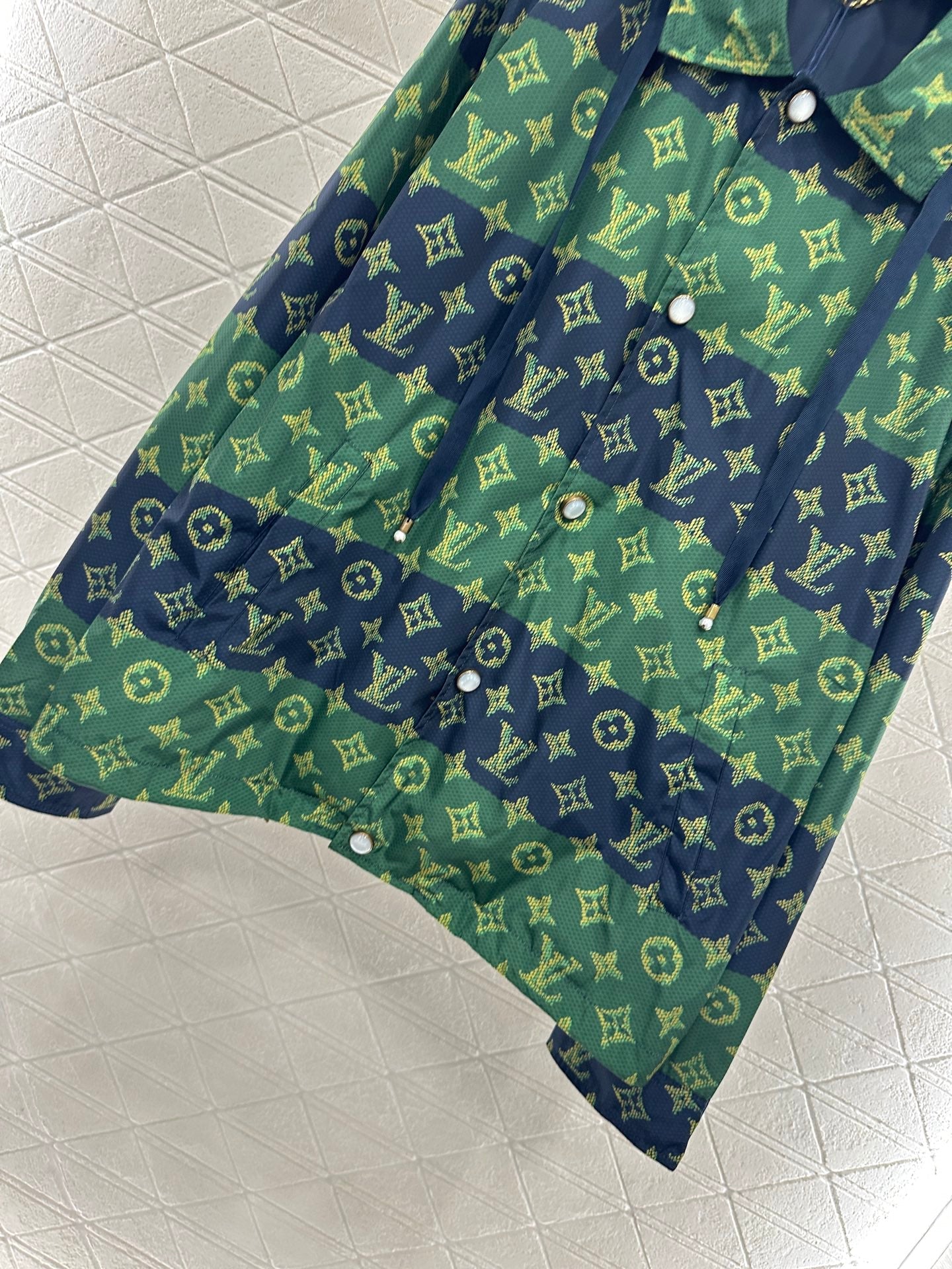 25fw Hooded Old Flower Charge Coat