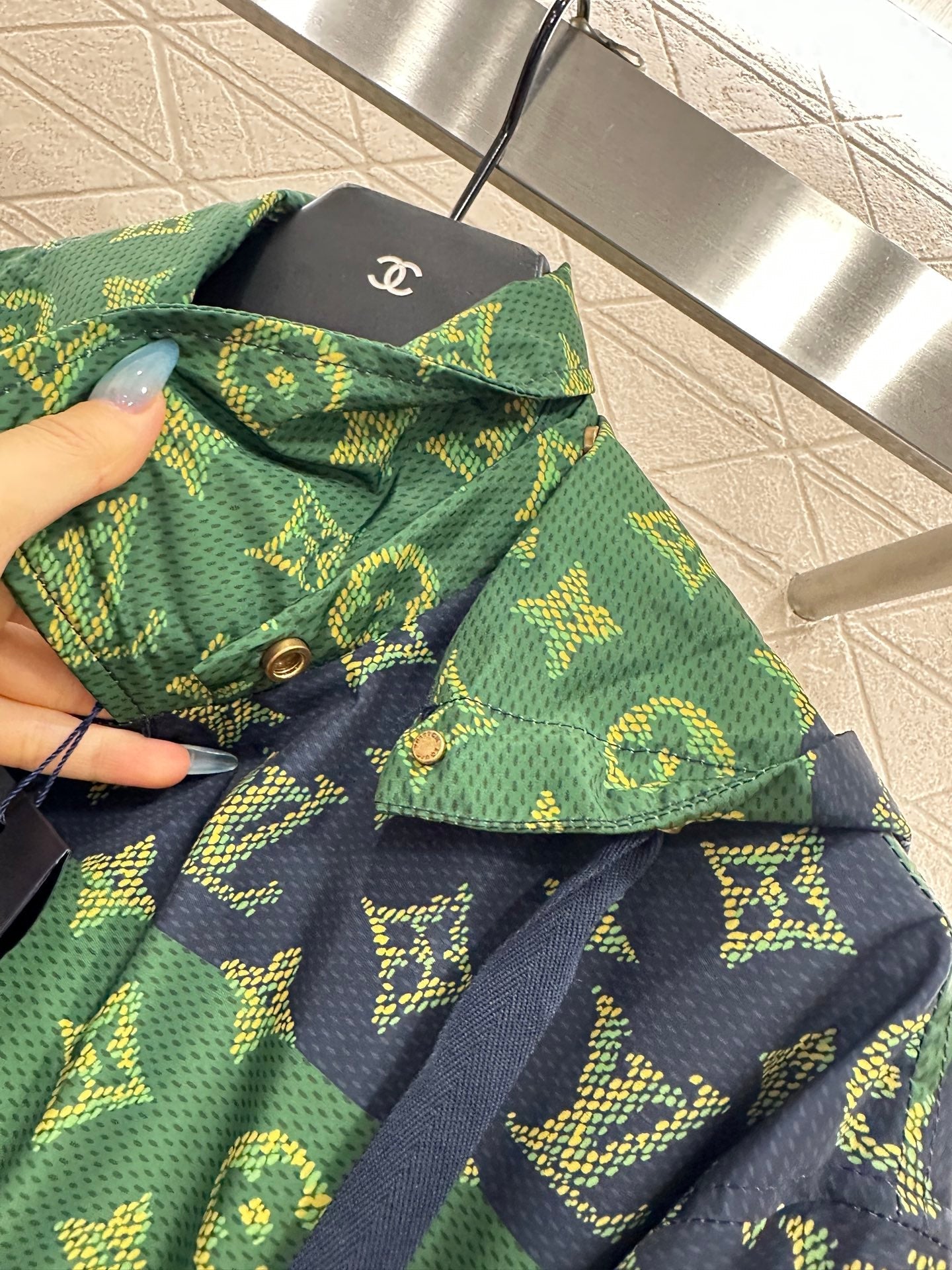 25fw Hooded Old Flower Charge Coat