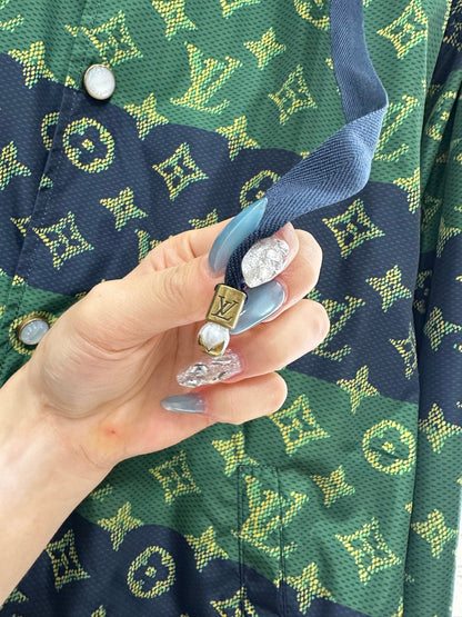 25fw Hooded Old Flower Charge Coat