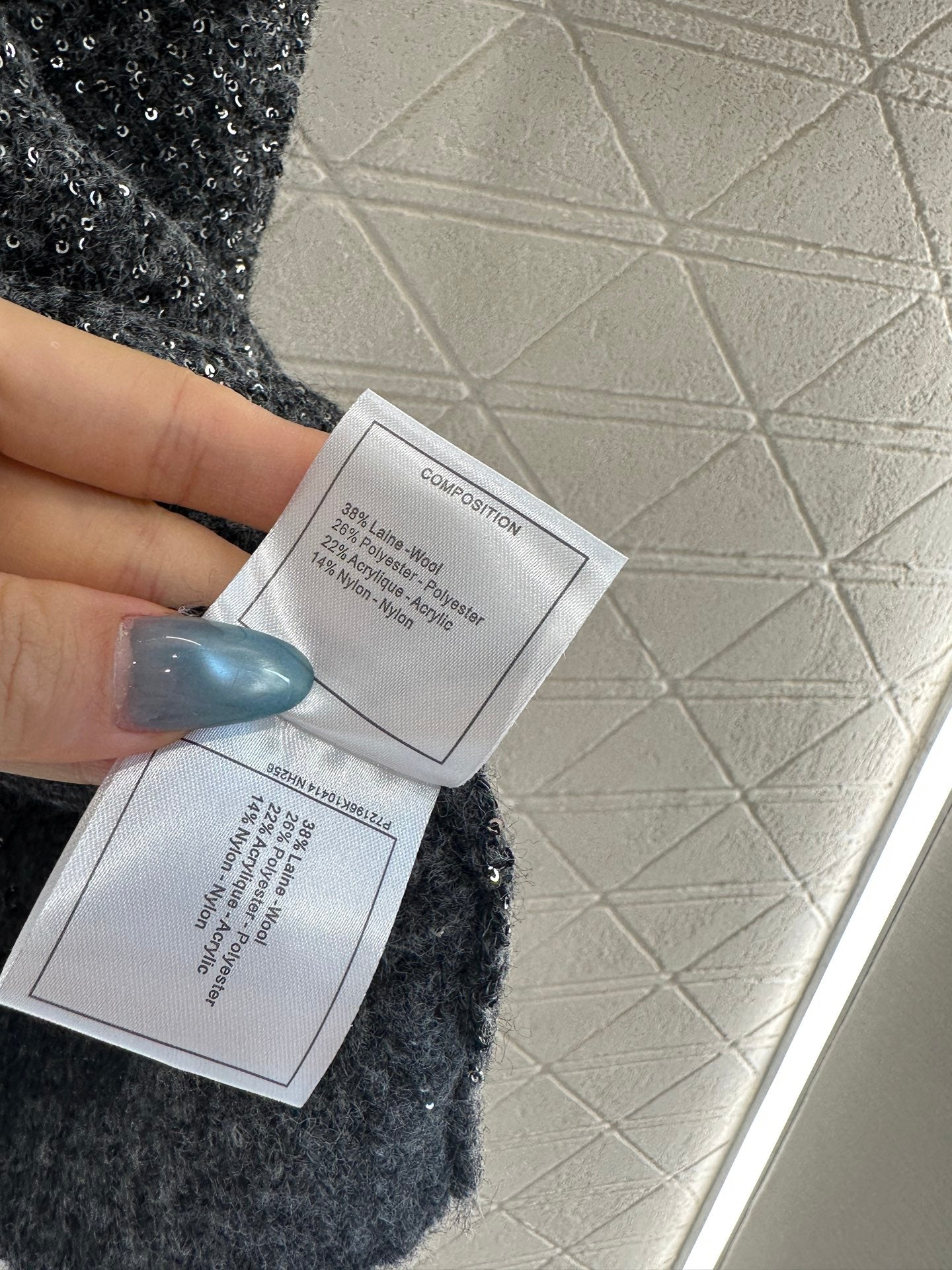 25fw Silver knit vest