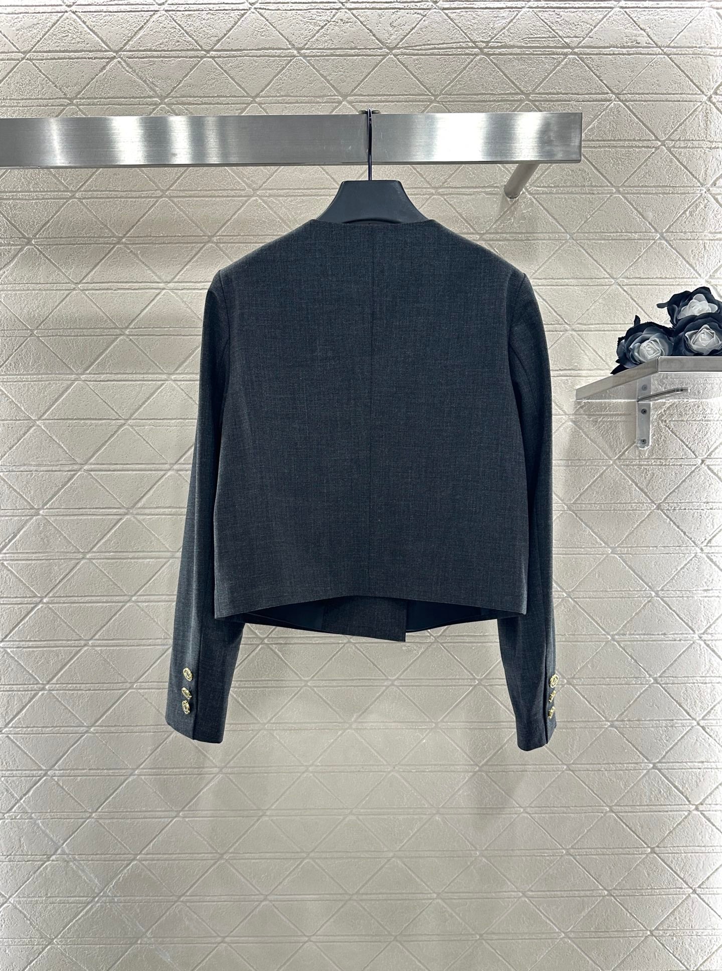 25fw Round neck double breasted suit and pants set