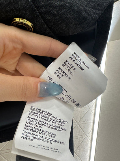 25fw Round neck double breasted suit and pants set