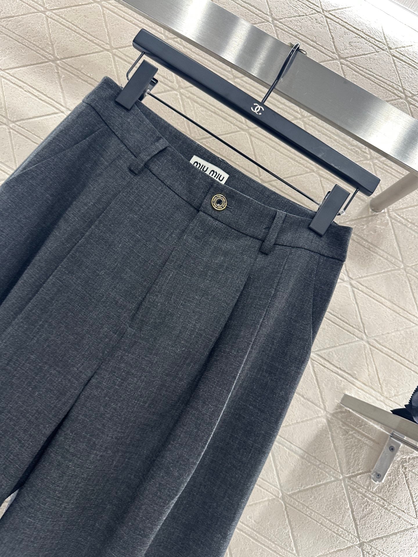 25fw Round neck double breasted suit and pants set