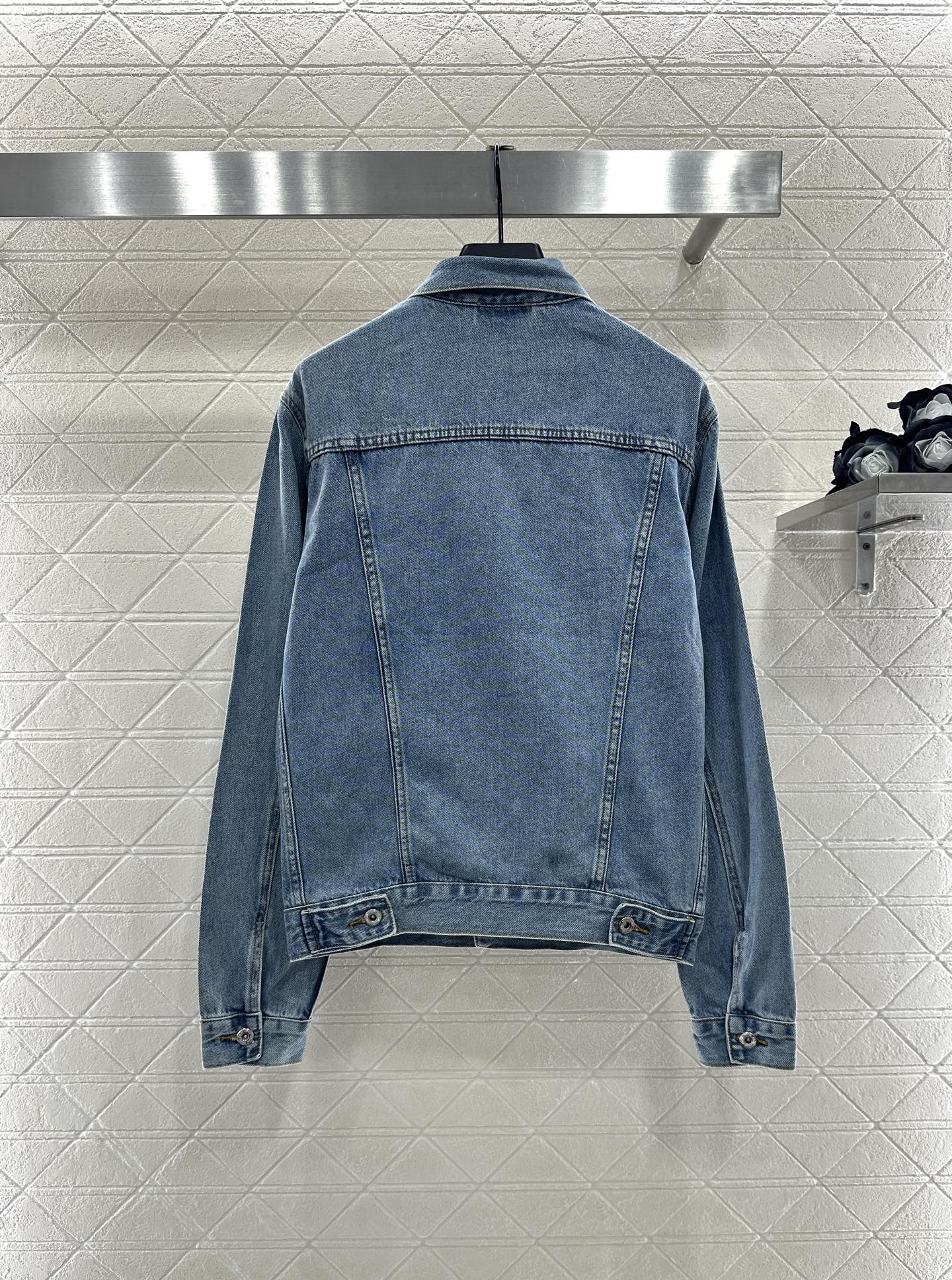 25fw Tailored logo denim jacket