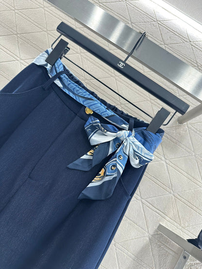 25fw Cowboy shirt, scarf, pants set