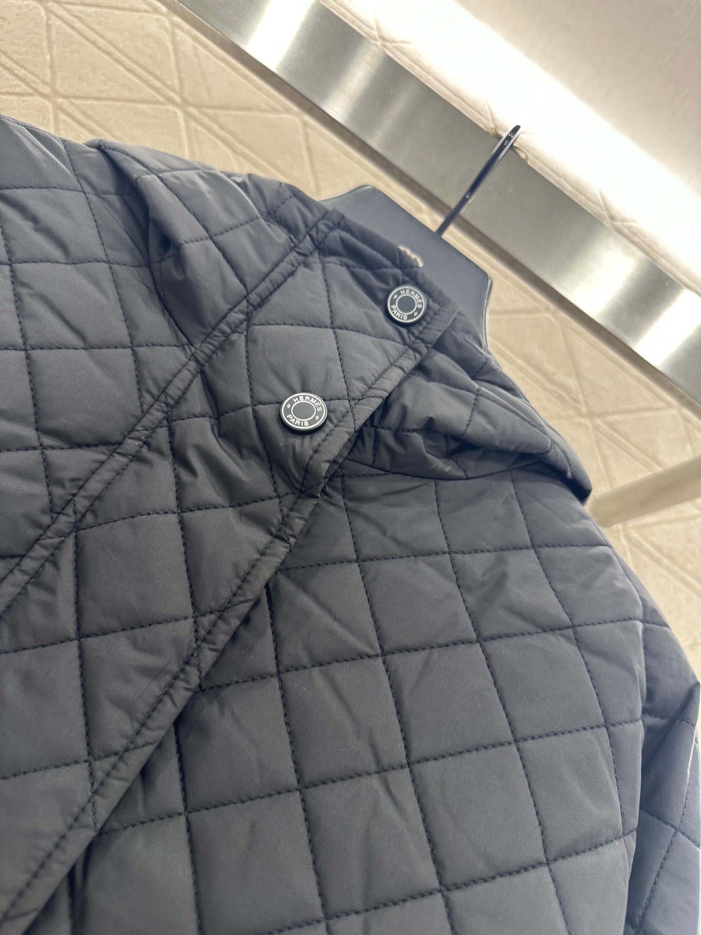 25fw Lingge hooded down cotton jacket