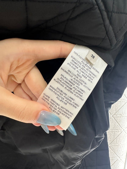 25fw Lingge hooded down cotton jacket