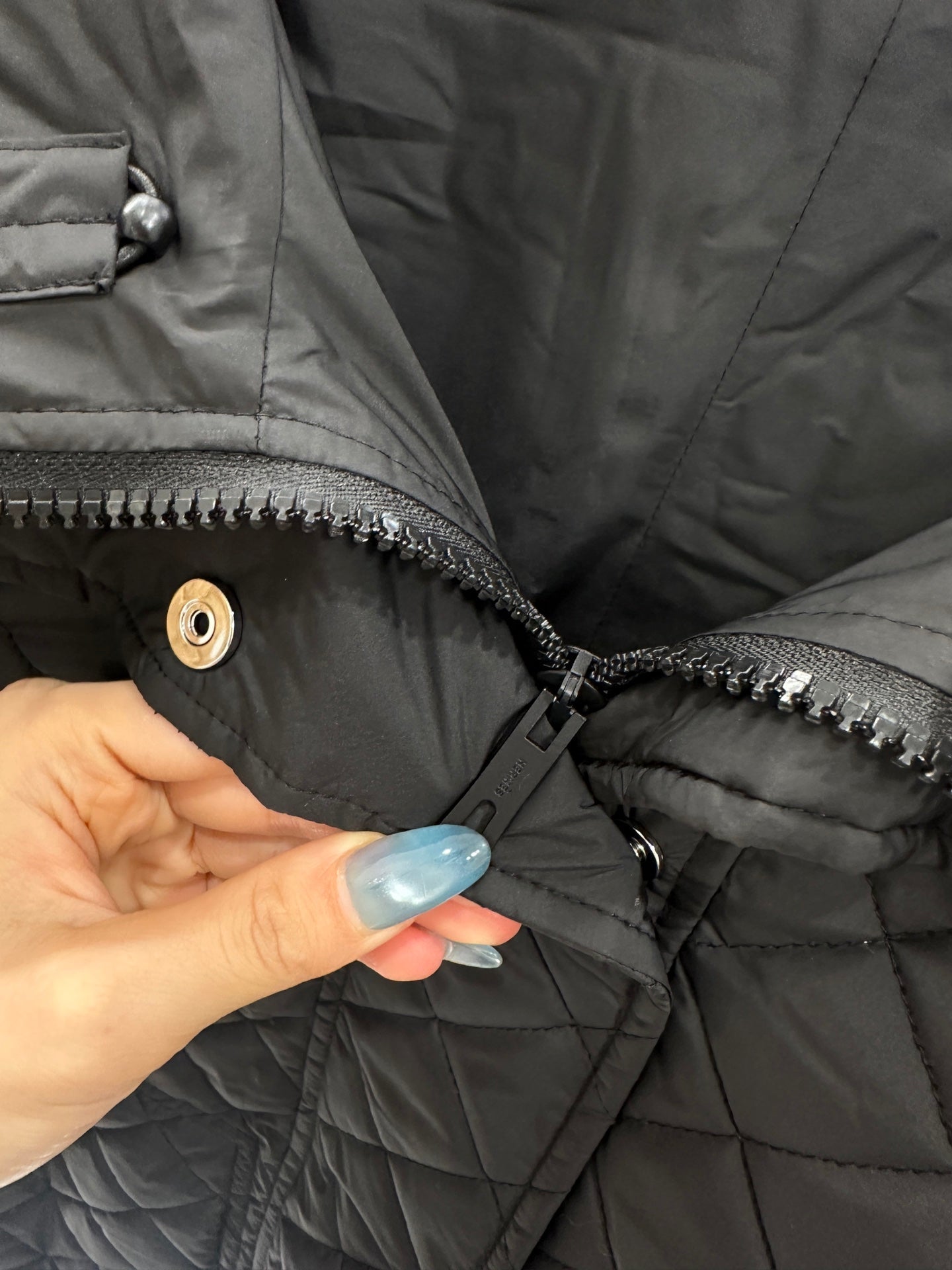 25fw Lingge hooded down cotton jacket