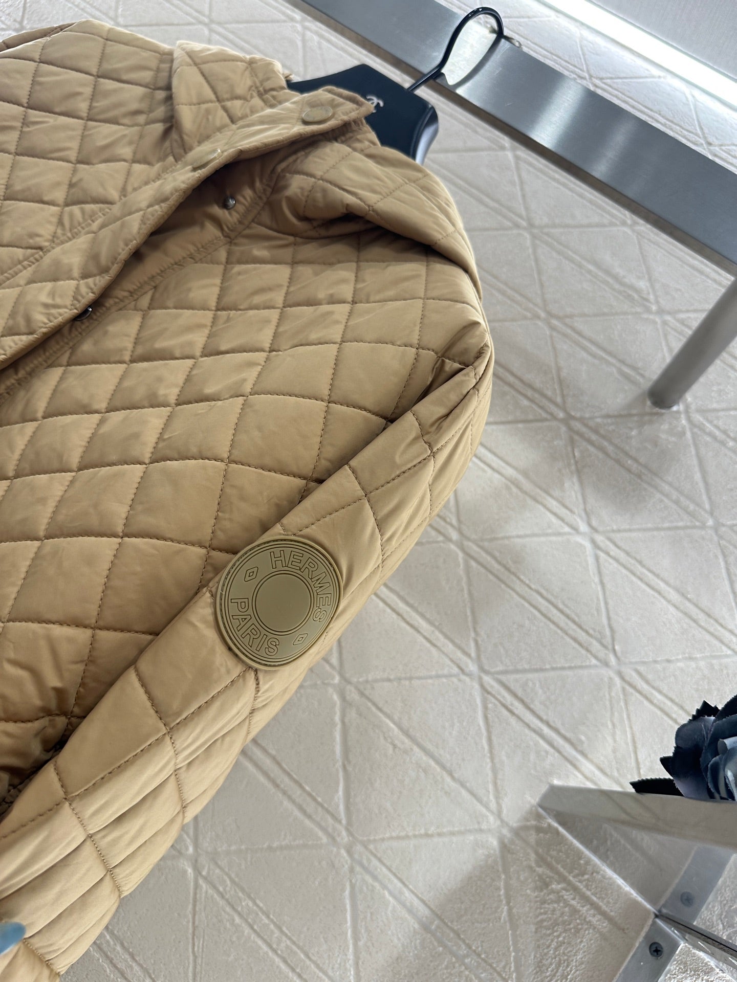 25fw Lingge hooded down cotton jacket