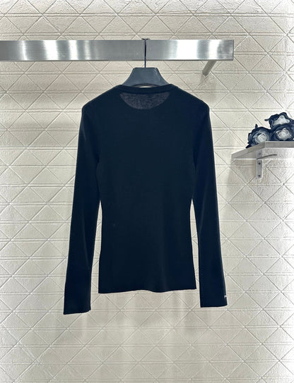 25fw Slim fit round neck base shirt