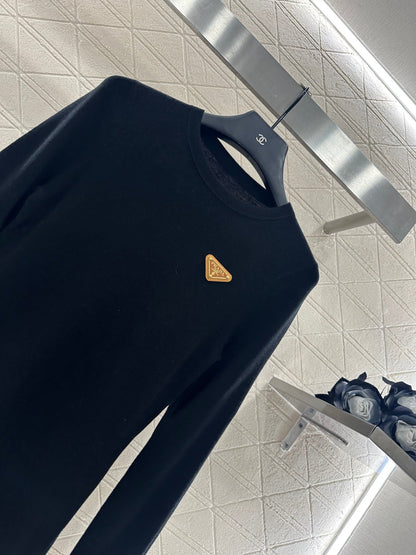 25fw Slim fit round neck base shirt