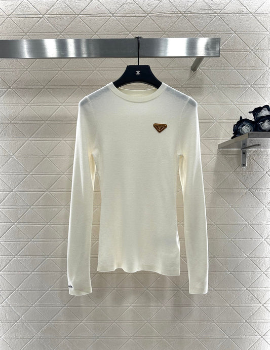 25fw Slim fit round neck base shirt