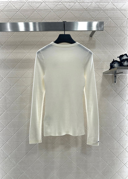 25fw Slim fit round neck base shirt