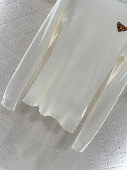 25fw Slim fit round neck base shirt