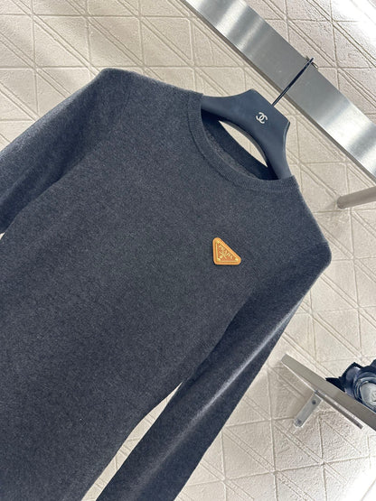 25fw Slim fit round neck base shirt