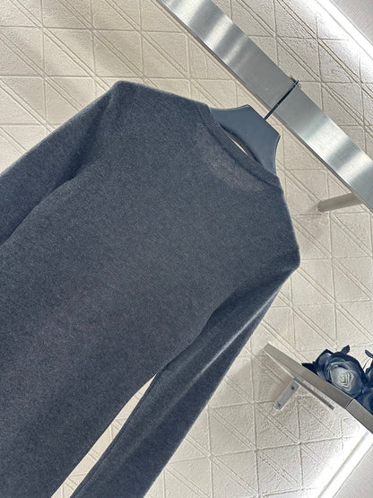 25fw Slim fit round neck base shirt