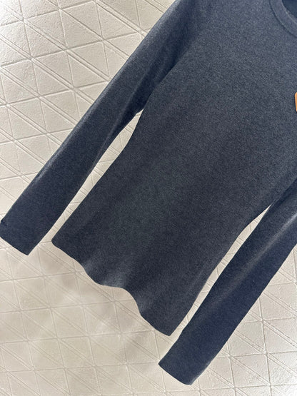 25fw Slim fit round neck base shirt