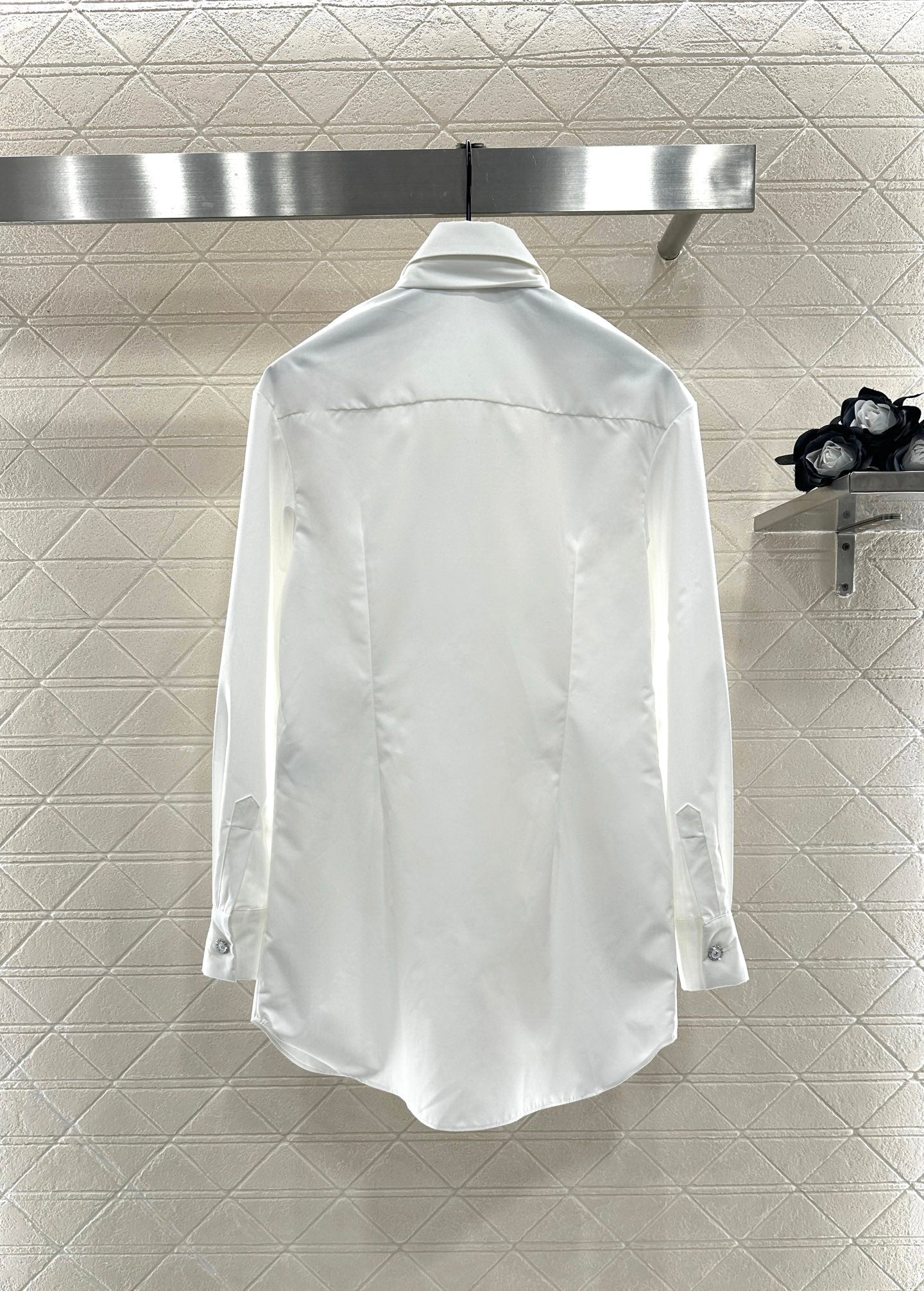 25fw Bow length shirt