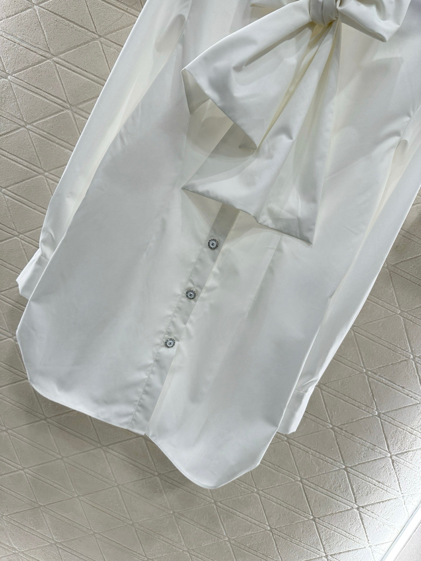 25fw Bow length shirt