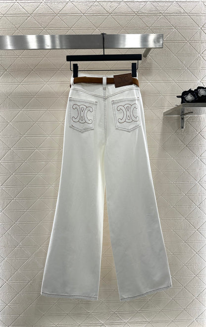 25fw Straight waistband silhouette jeans