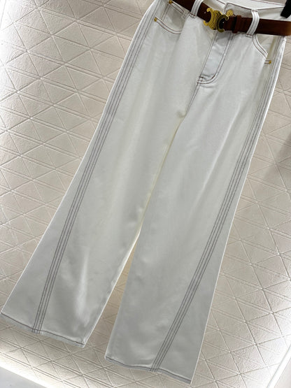 25fw Straight waistband silhouette jeans